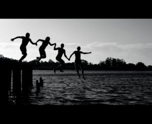 friends in a lake friends in a lake