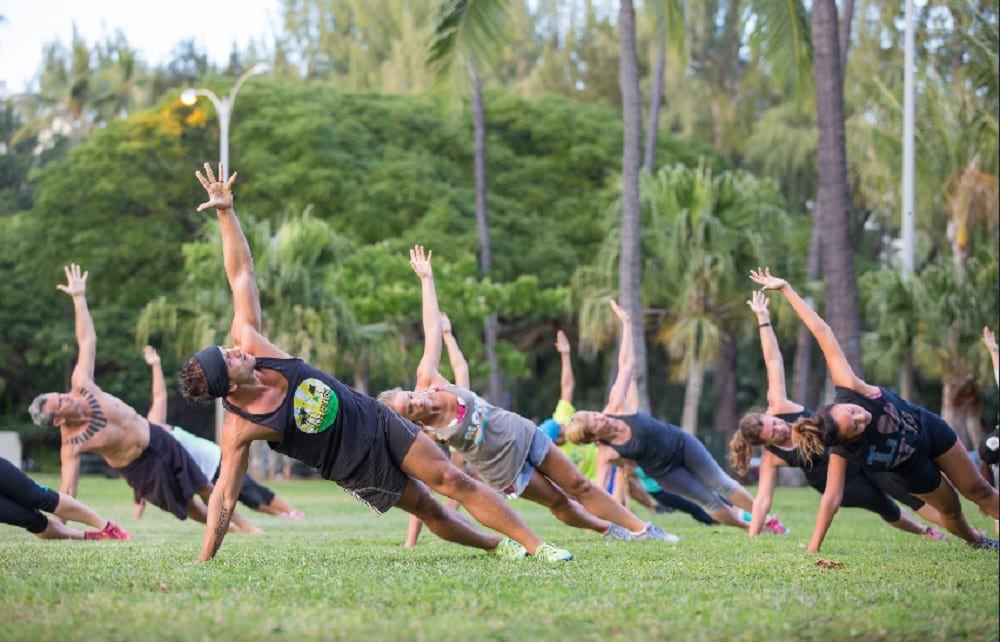 Working In An Outdoor Gym In Honolulu Is A Great Place For Making New Friends