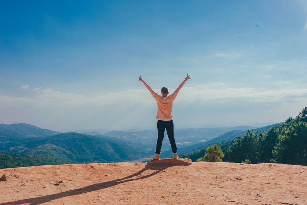 Man On A Cliff