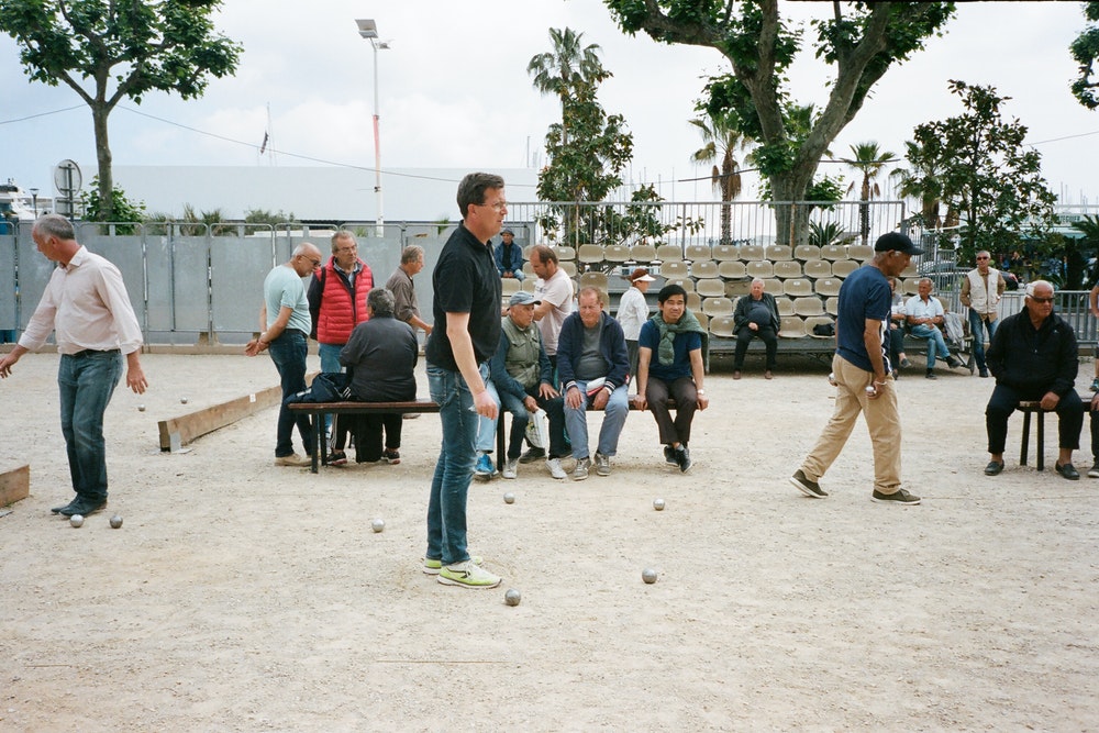 Crowd Of People In A Park