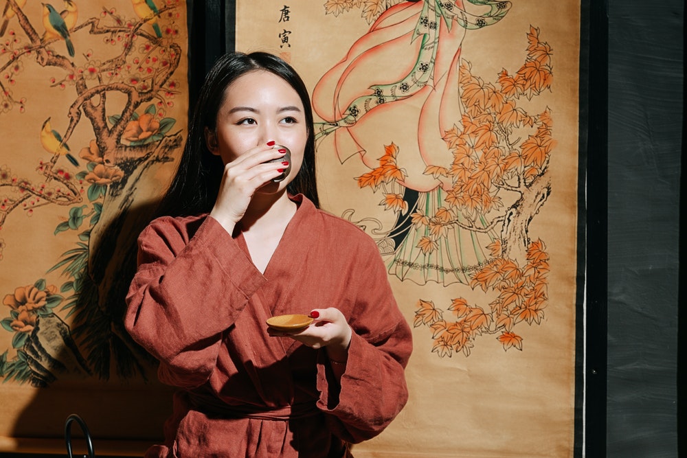 Woman Drinking Tea