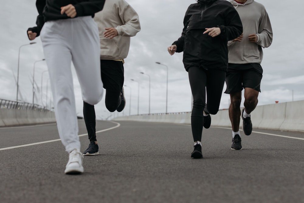 Bunch Of People Jogging