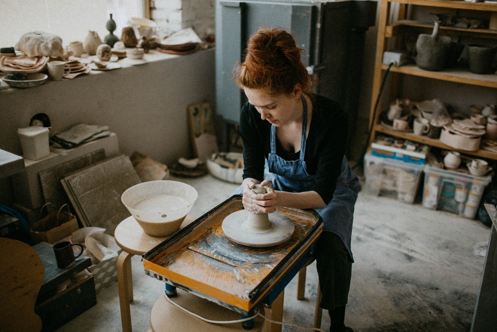 Woman Performing Pottery